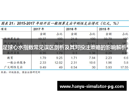 足球心水指数常见误区剖析及其对投注策略的影响解析 足球心水指数常见误区剖析及其对投注策略的影响解析